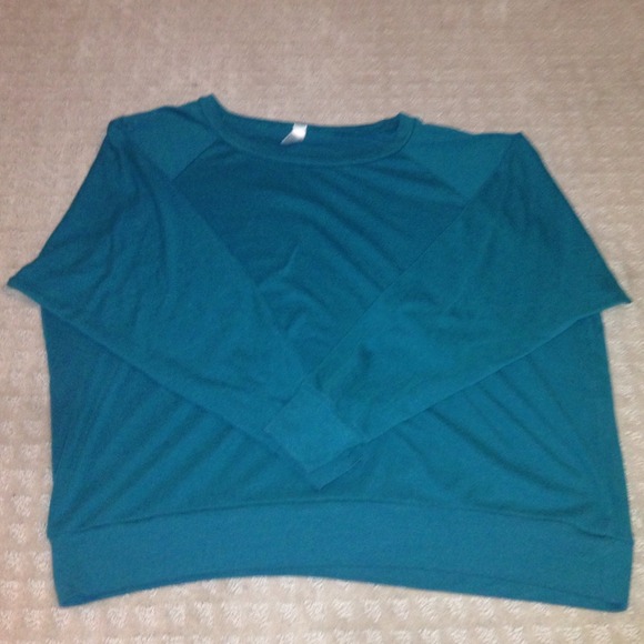 American Apparel Sweaters - American Apparel teal sweatshirt