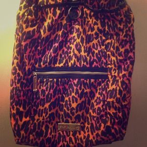 Betsey Johnson Orange and Pink Tote/Laptop Bag