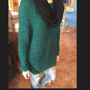 Dark teal oversized sweater
