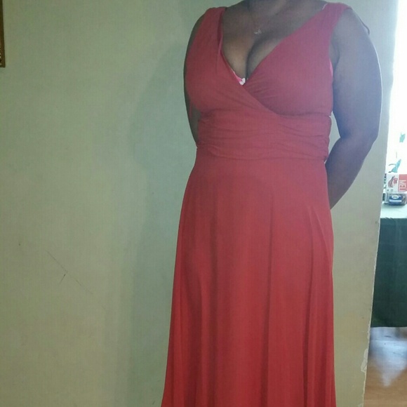 Coral dress