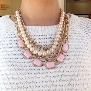 Pink and Pearl Necklace