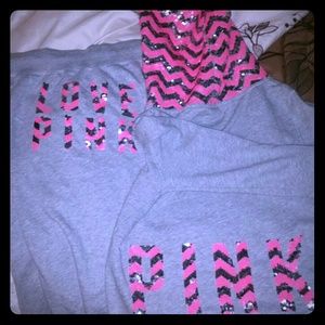 Vs pink bling chevron