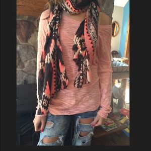 EXPRESS light weight thin peachy pink sweater