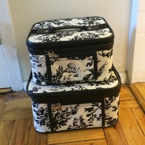 Set of two cosmetic traveling cases