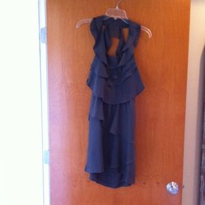 Gray silk dress. Sold