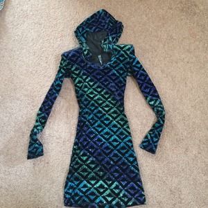 Brian Lichtenberg Hooded Dress - XS