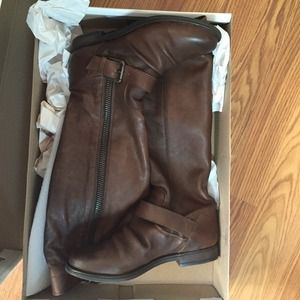 Steve Madden brown leather knee high boots