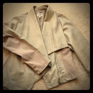 Tan moto jacket