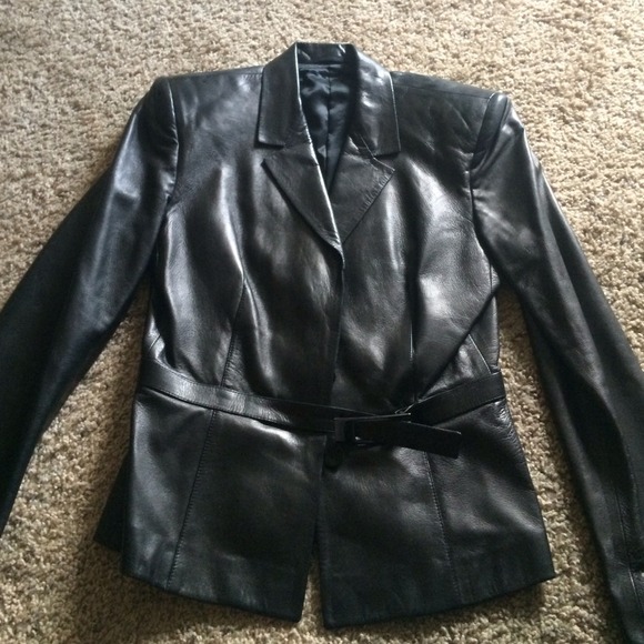Gucci black leather jacket