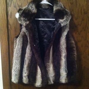 Faux fur vest