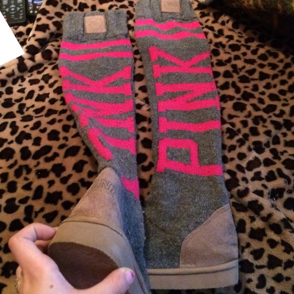 Pink booties