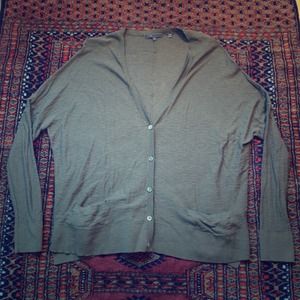Vince Olive Slouchy Cardigan