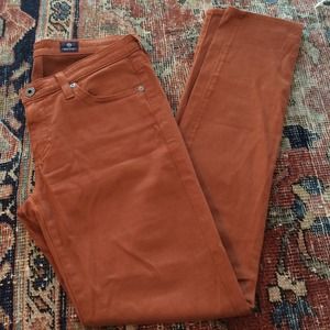 AG Cigarette Jean in Burnt Orange