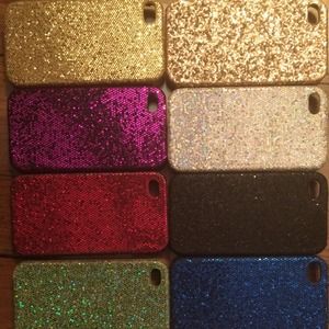 12 iPhone 4/4s glitter cell phone cases