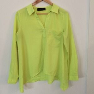 FINAL DAY! Neon Green Blouse