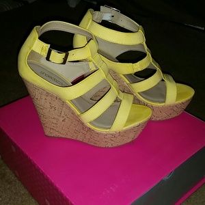 Yellow wedges never worn