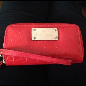 Patten leather Kate spade phone/ wallet