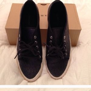 Zara sneakers dark navy blue (reposhed)