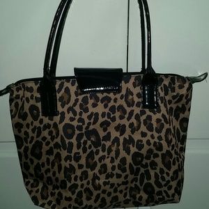 Leopard print handbag