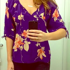 Yumi Kim Floral Silk Blouse