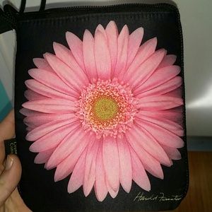 Pink sunflower purse