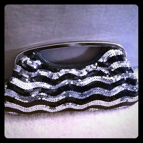 Sequined Evening Clutch | Express