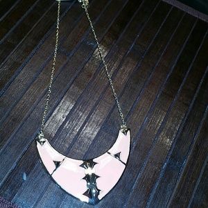 Salmon and gold necklace