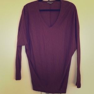 Vince Long Sleeved Oxblood Top