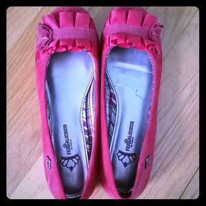 Red velvet Fergalicuous flats