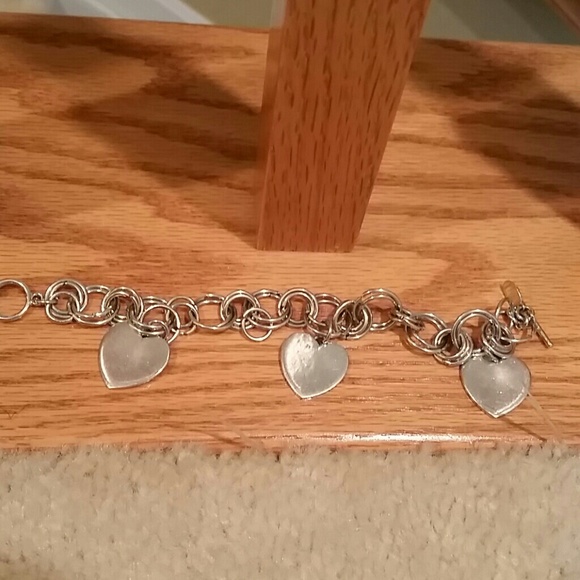 Three heart link bracelet , cookie lee