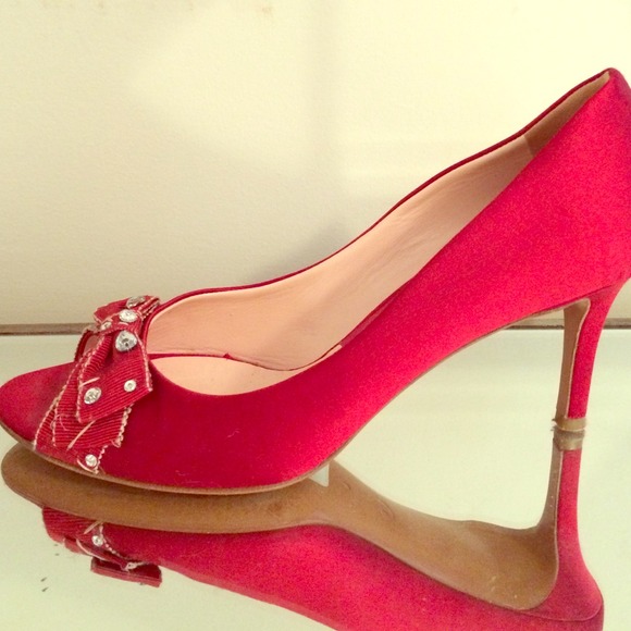 Moschino peep toe pumps