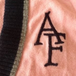 Preppy pink A&F cardigan