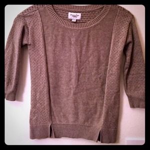 Tan knit sweater