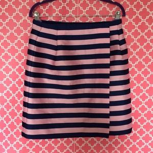 J. Crew Skirts - J.Crew pink and navy striped skirt J. Crew Skirts - J.Crew pink and navy striped skirt