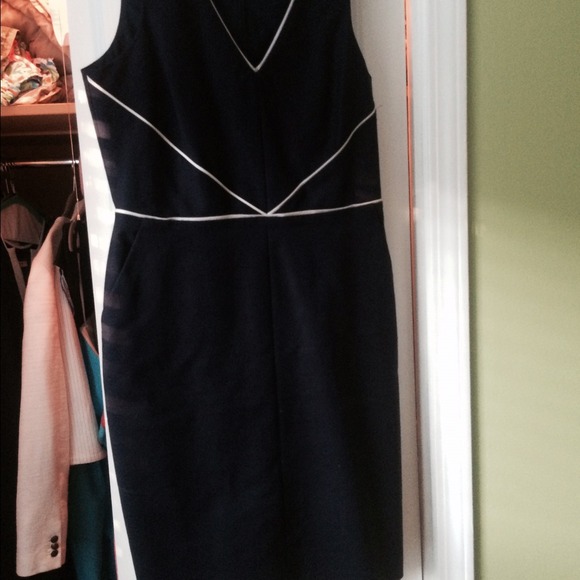 Banana Republic navy dress.