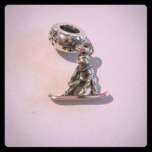 Pandora snowboarder charm