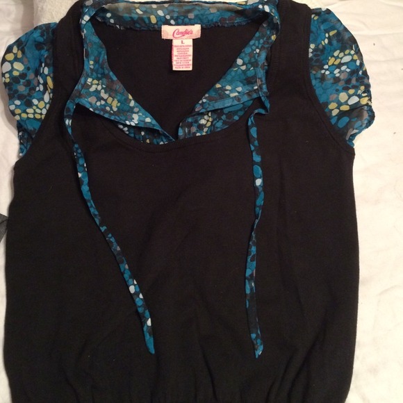 sheer and black blouse - Picture 2 of 2