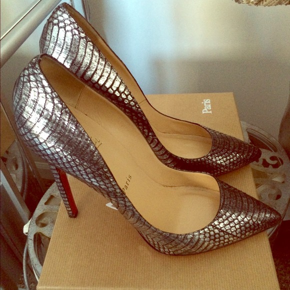 Christian Louboutin Pigalle 120 water snake