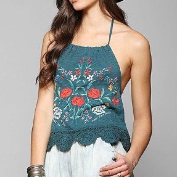 Embroidered Halter