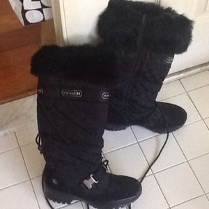 Coach Winter Rain/Snow Knee High Boots