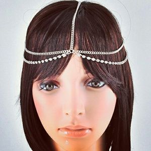 Silver  Rhinestone Headchain
