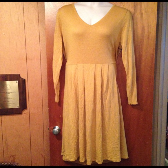 Asos curve mustard sweater dress