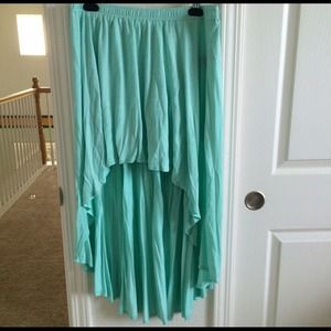 Mint Hi-Low Skirt