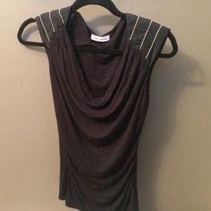 Black Scoop Neck shirt