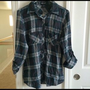 Teal and Grey Flannel