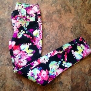 Colorful Floral Jeans BRAND NEW