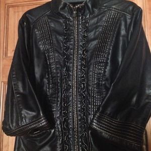 Faux Leather Moto Jacket