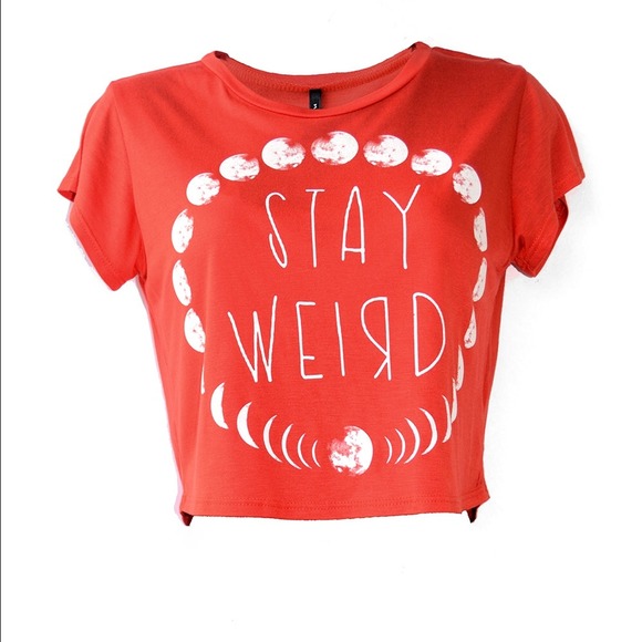 'Stay Wierd' Crop Top