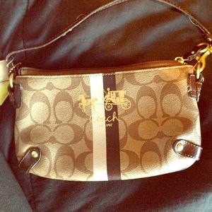 Little brown Coach purse