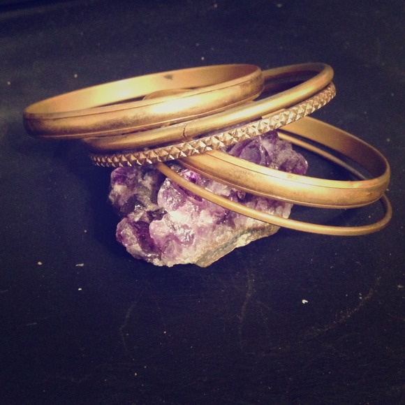 Gold costume bangles
